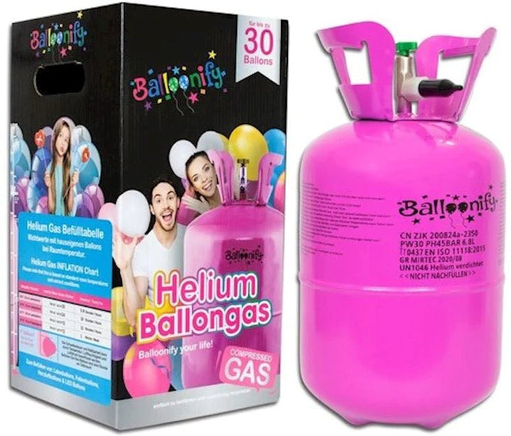 Einweg Ballon Heliumflasche (für ca. 50 Ballone)